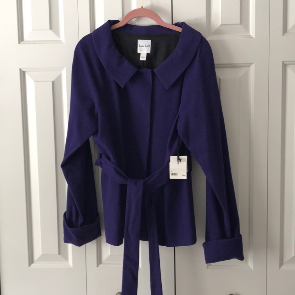 NWT Kate Hill size 10 purple jacket/blazer